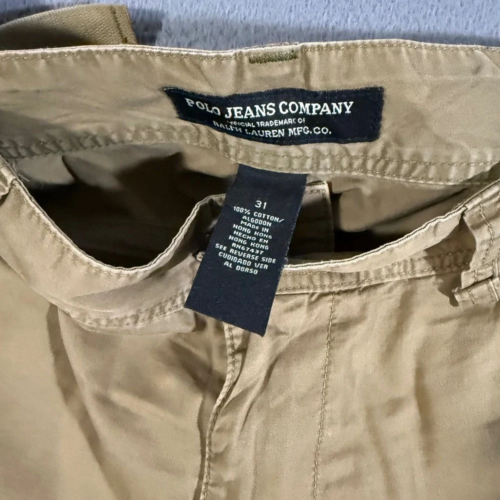 Vintage Polo Jeans Company Ralph Lauren MFG‎ Corp Military Cargo Shorts Men's 31